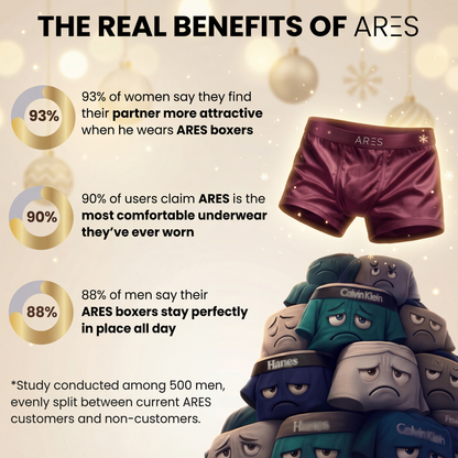 Calzoncillos de seda de primera calidad | Comodidad todo el día burdeos (NUEVO)